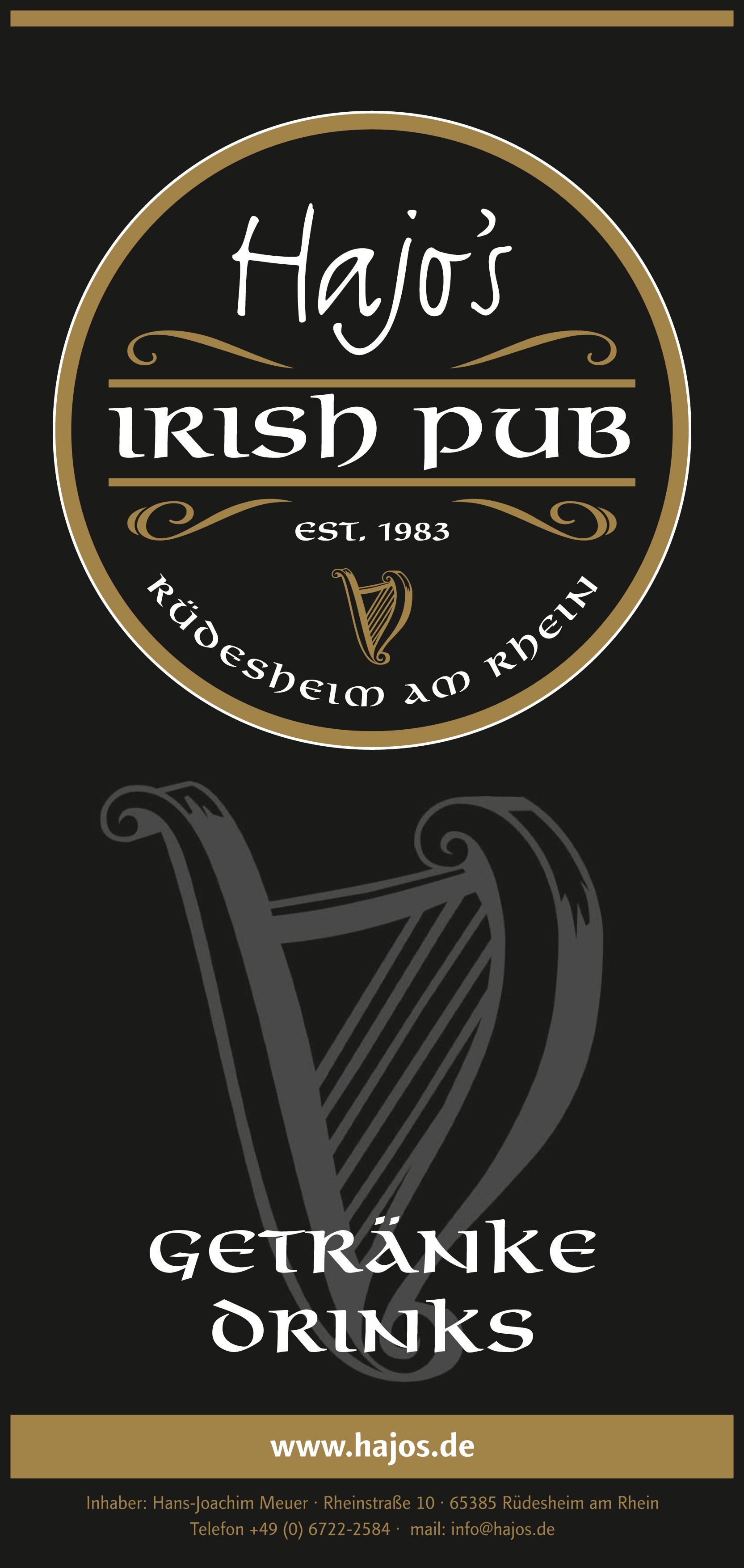 Die aktuelle Getränkekarte von Hajos-Irish-Pub-2026-06